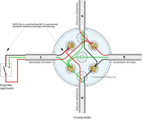 wiring light to junction box